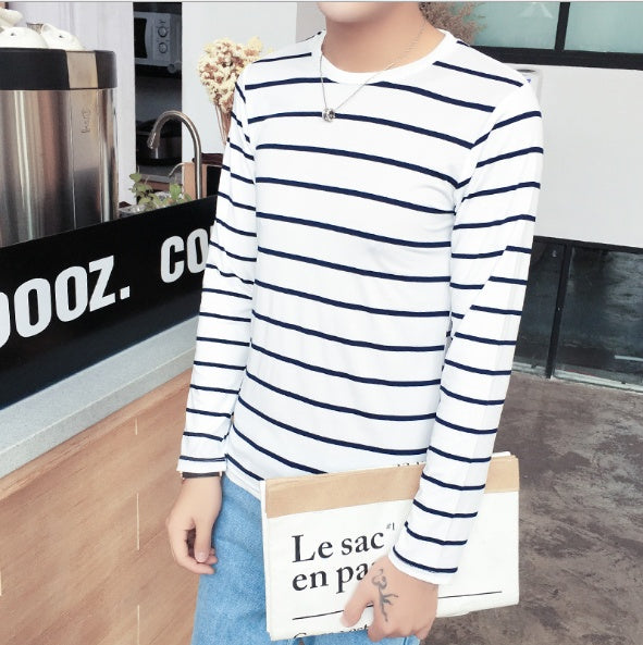 Black White Striped T-shirt Unisex Loose Oversize Extra Long Sleeve - VEX CLUB HOUSE