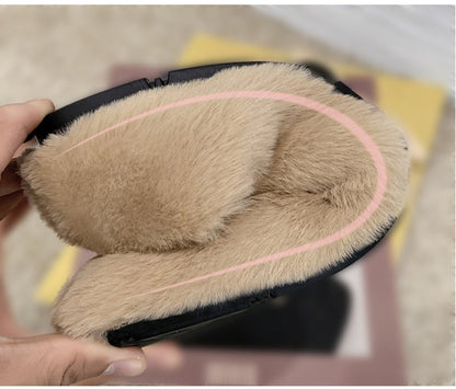 Outer Wear Plus Velvet New Cotton Slippers Platform Bag With Home Peas Shoes - VEX CLUB HOUSE