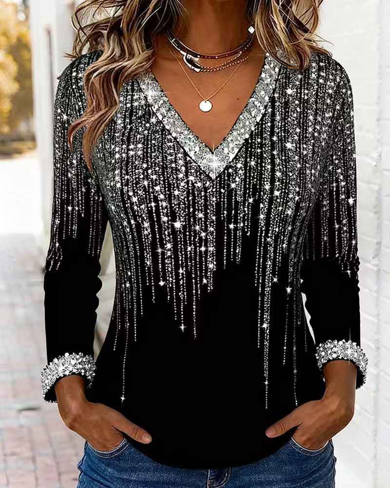 Stylish Minimalist And Relaxed Fit Long Sleeve Top For Women - VEX CLUB HOUSE