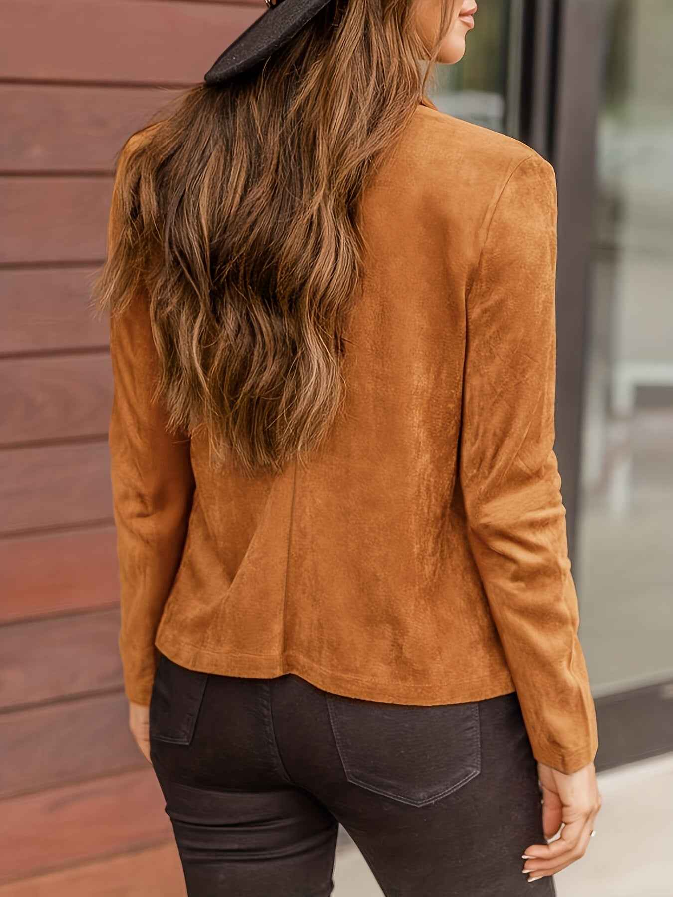 Women's Solid Color Coat Casual Cardigan Long Sleeve - VEX CLUB HOUSE