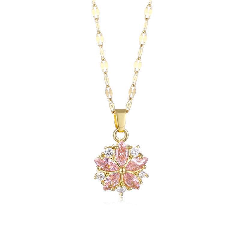 Crystal Snowflake Necklace Women Fashion Ins Necklace - VEX CLUB HOUSE
