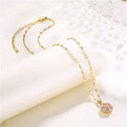 Crystal Snowflake Necklace Women Fashion Ins Necklace - VEX CLUB HOUSE