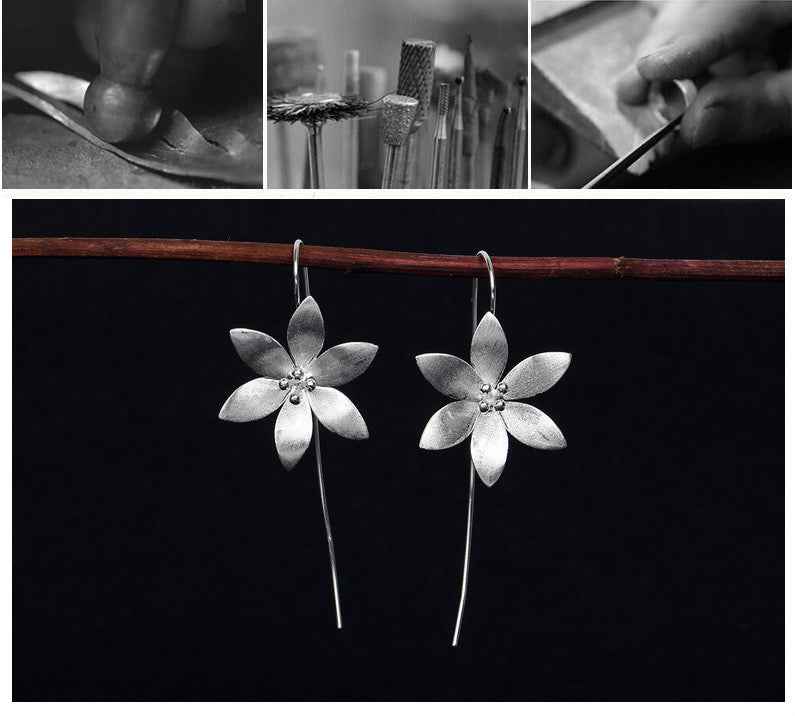 Lotus earrings earrings women - VEX CLUB HOUSE