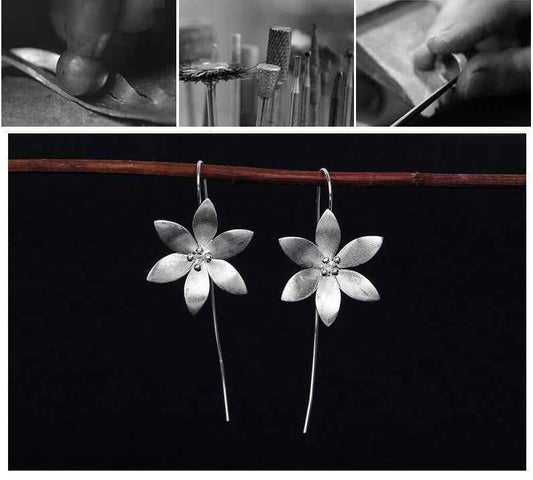 Lotus earrings earrings women - VEX CLUB HOUSE