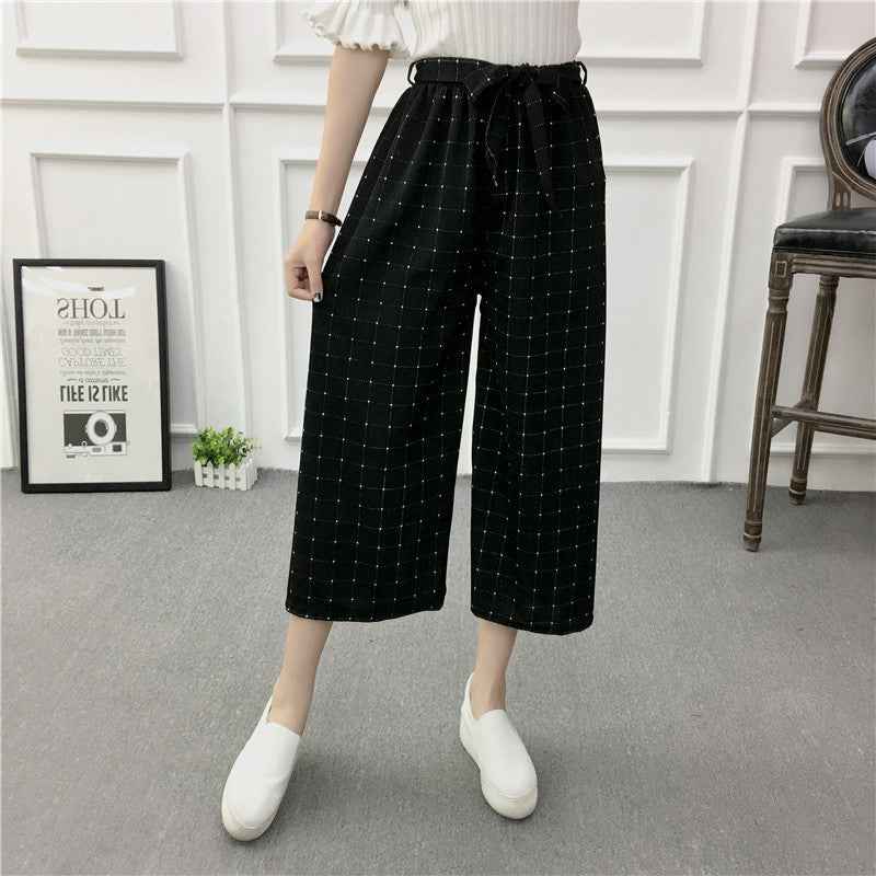 Wide-leg pants Loose flared pants High waist - VEX CLUB HOUSE