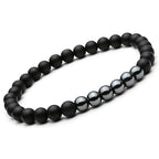 Mcllroy 2pc Natural stone Bracelet Beaded Black Mantra Prayer Beads Buddha Bracelet for Women and Mens men jewelry viking bijoux V E X C L U B H O U S E