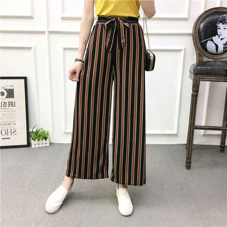 Wide-leg pants Loose flared pants High waist - VEX CLUB HOUSE