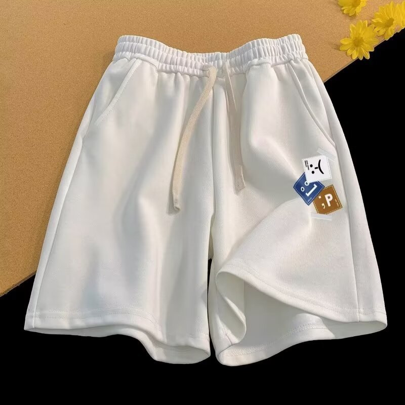 Vintage Letter Print Loose Summer New Straight Shorts Men - VEX CLUB HOUSE