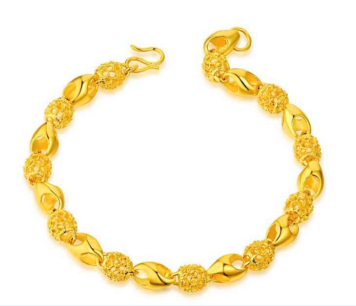 Gold-plated brass bracelet - VEX CLUB HOUSE