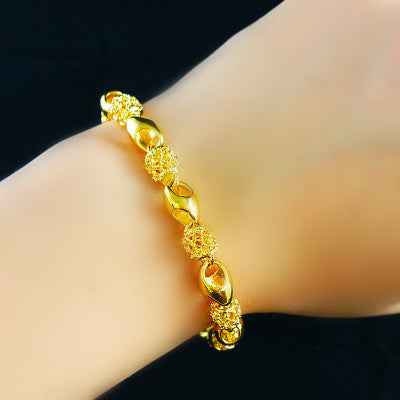 Gold-plated brass bracelet - VEX CLUB HOUSE