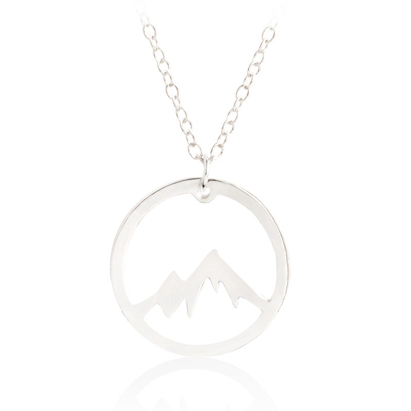 Mountain Pendant Necklace Gold Silver Minimalist Nature Snow Mountain Necklace For Women Men Fashion Adventure Jewelry Gift - VEX CLUB HOUSE