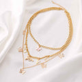 Chain Butterfly Necklace Women Multilayer Pendant Necklace Set Women - VEX CLUB HOUSE