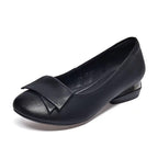 Women's Flat Bottom Leather Fashion Casual Shoes - VEX CLUB HOUSE