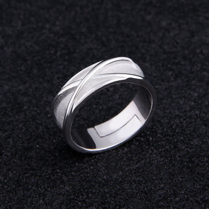 Time Ring 2-dimensional Simple Versatile Personality Opening Adjustable Men And Women Simple Bracelet Finger Ring Jewelry V E X C L U B H O U S E