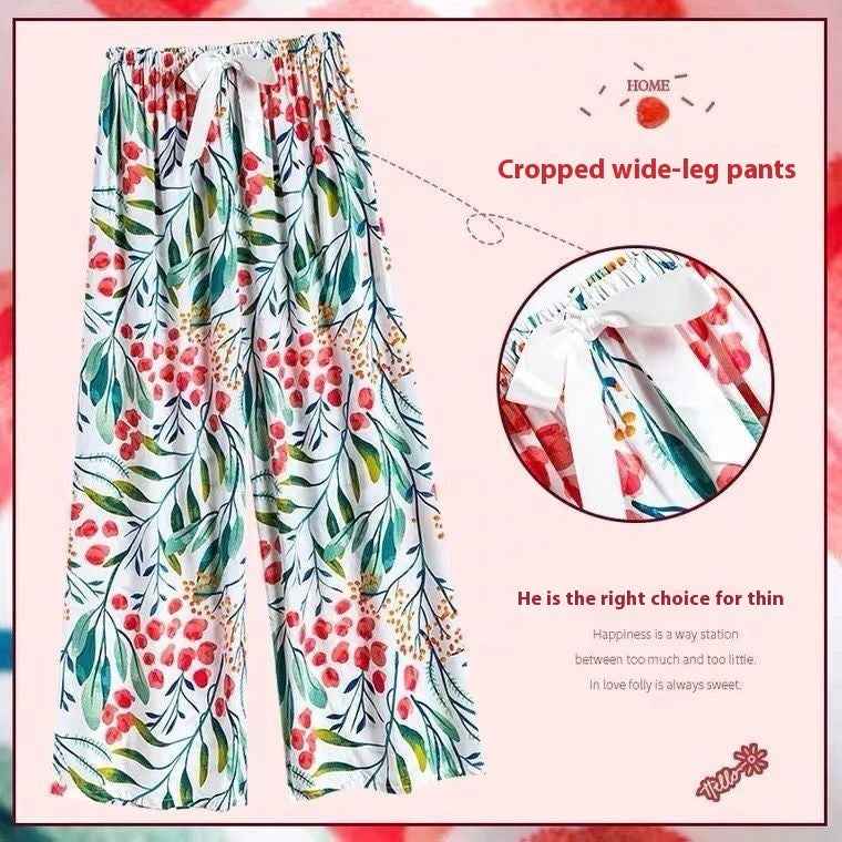 40 Cotton Silk Pajama Pants Summer Women - VEX CLUB HOUSE