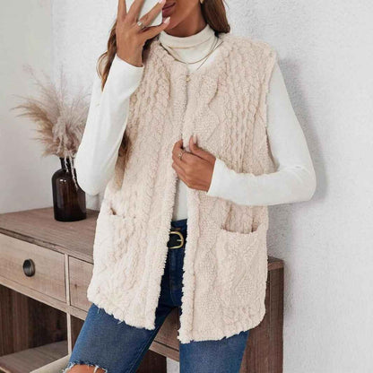 Stylish Casual Cardigan With Plush Pockets On Both Sides - VEX CLUB HOUSE