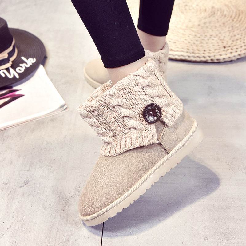 Women's  With Medium Cotton Shoes And Short Boots - VEX CLUB HOUSE