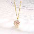 Crystal Snowflake Necklace Women Fashion Ins Necklace - VEX CLUB HOUSE