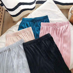 Drape Loose And Versatile High-waist Elastic Thin Straight-leg Pants Cropped Trousers - VEX CLUB HOUSE