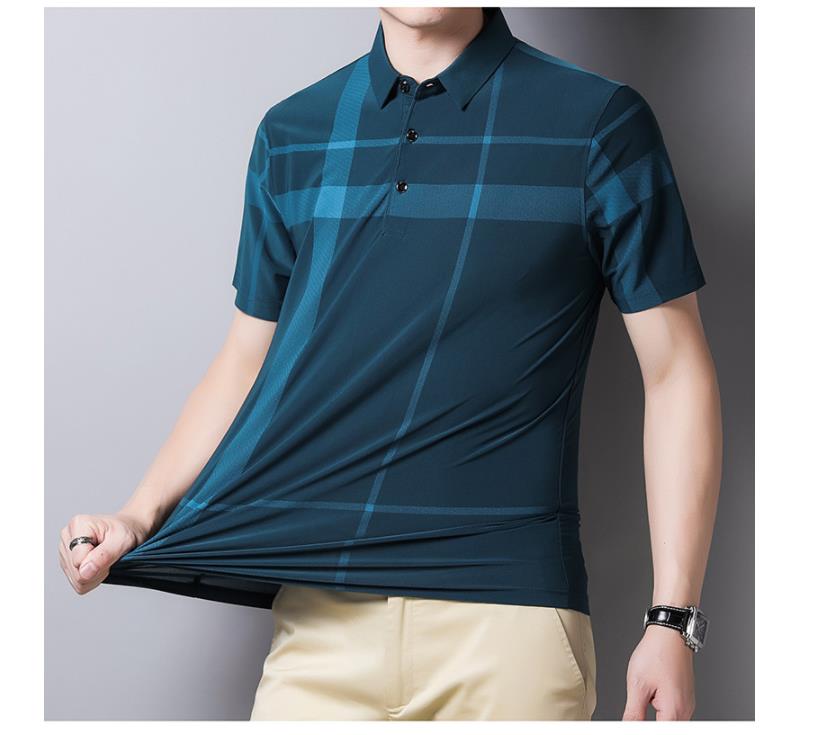Men's Fashion Ice Silk Short Sleeve T-shirt - VEX CLUB HOUSE