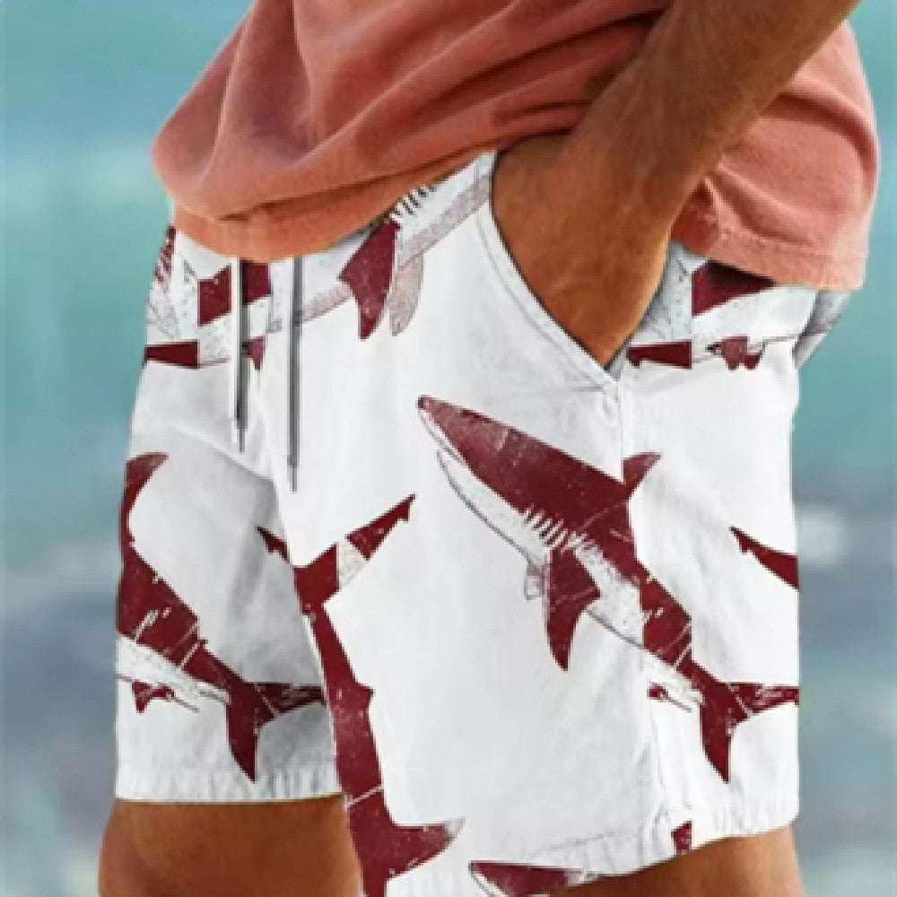 Fashion Personality 3D Shark Printed Beach Shorts Men - VEX CLUB HOUSE