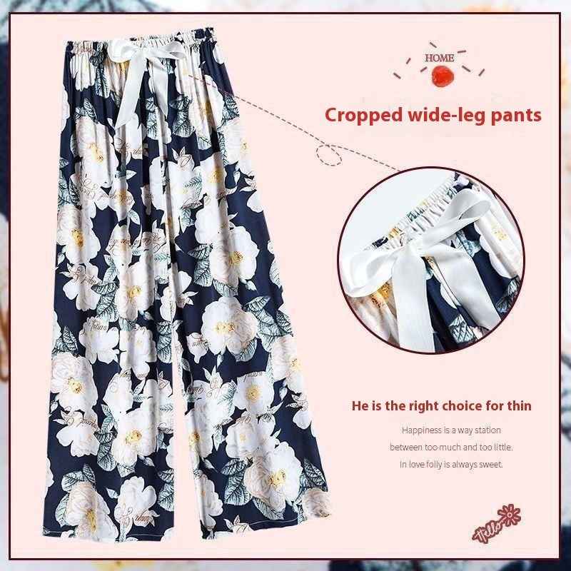 40 Cotton Silk Pajama Pants Summer Women - VEX CLUB HOUSE