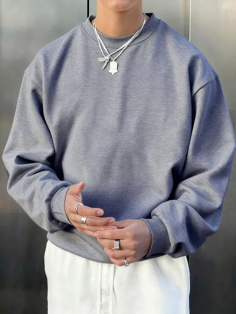 Mens Long-sleeve Wool Pullover Casual Sweatshirt - VEX CLUB HOUSE