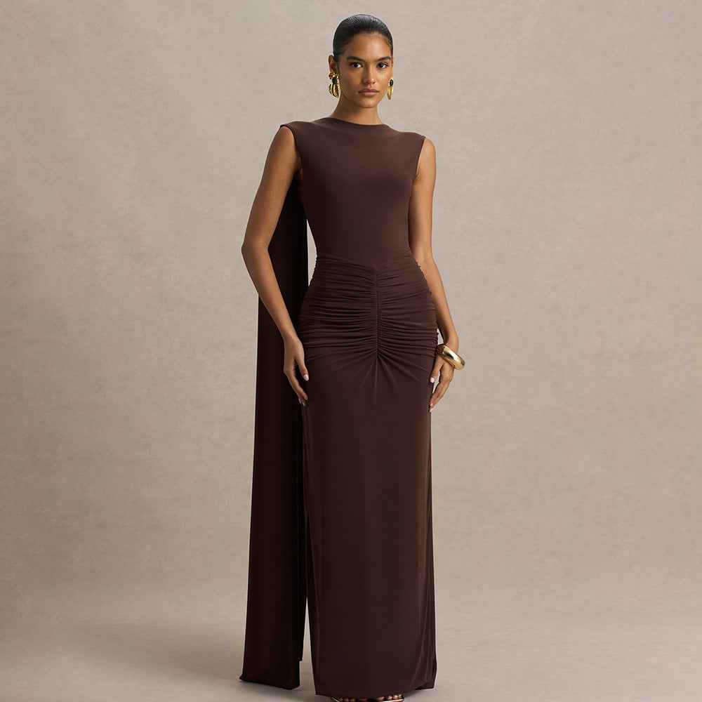 Sexy, Figure-hugging Backless Dress With Fluttering Ribbons - VEX CLUB HOUSE