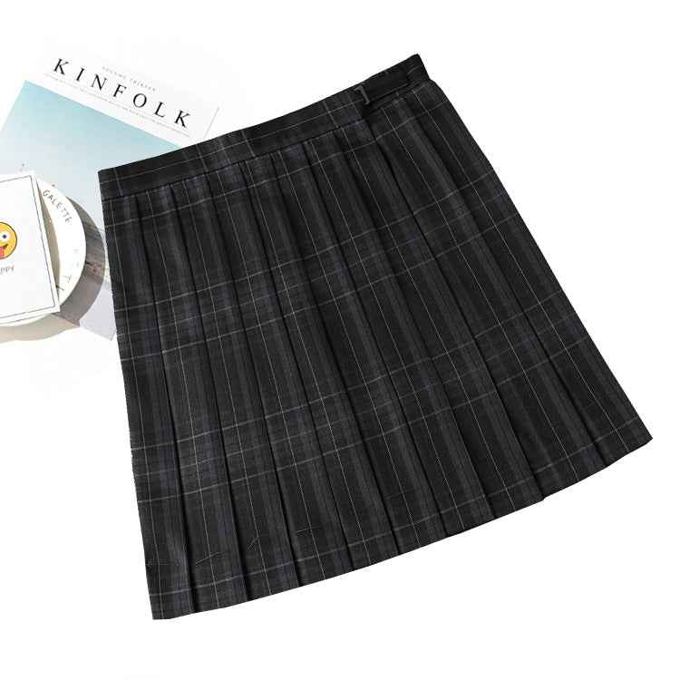Women's High Waist Plaid Uniform Pleated Skirt - VEX CLUB HOUSE