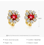 Earrings Fashion Full Diamond Earrings Women Temperament - VEX CLUB HOUSE