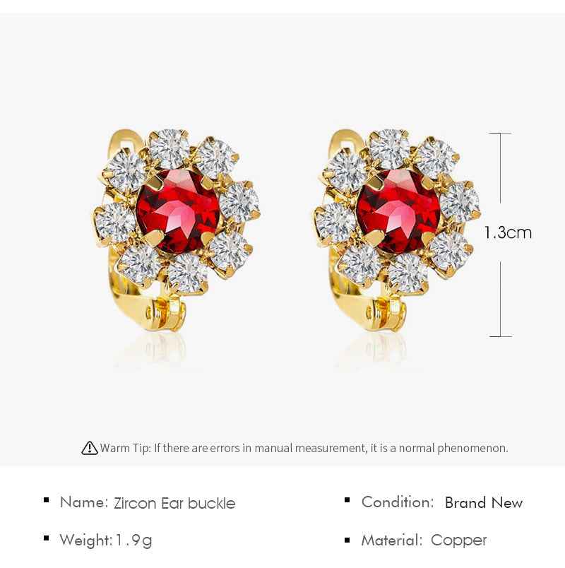 Earrings Fashion Full Diamond Earrings Women Temperament - VEX CLUB HOUSE