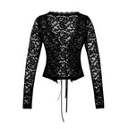 Lace-laced Top For Evening Dates And Birthday Parties - VEX CLUB HOUSE
