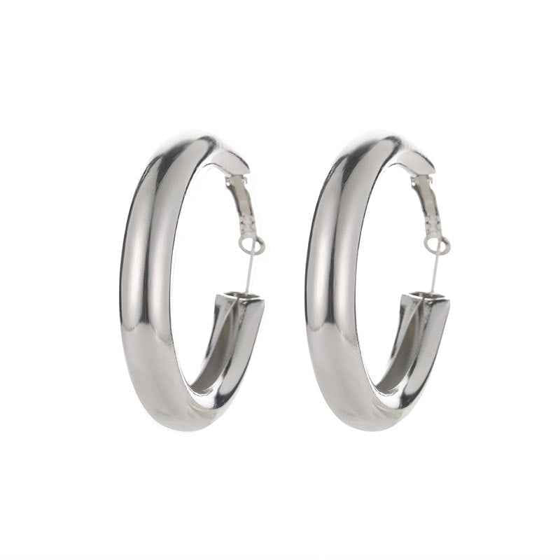 Geometric round big earrings women - VEX CLUB HOUSE