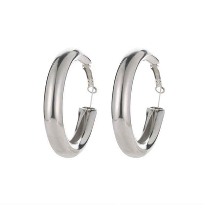 Geometric round big earrings women - VEX CLUB HOUSE