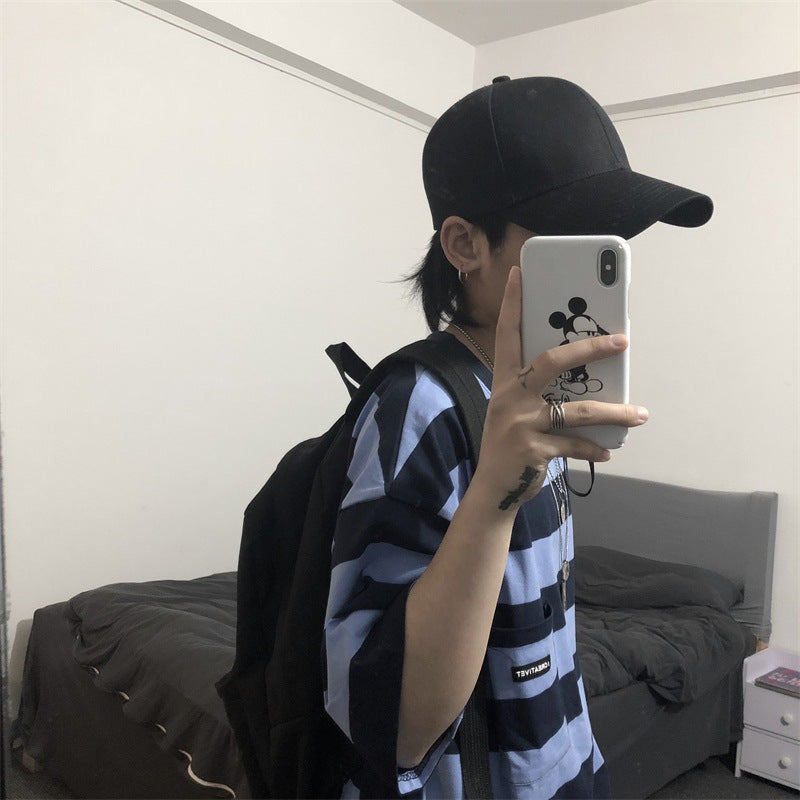 Striped short sleeve t-shirt - VEX CLUB HOUSE