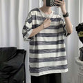 Couple Cotton Striped Short Sleeves - VEX CLUB HOUSE