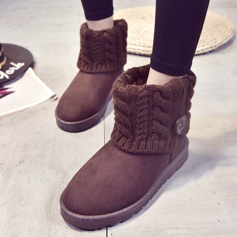 Women's  With Medium Cotton Shoes And Short Boots - VEX CLUB HOUSE