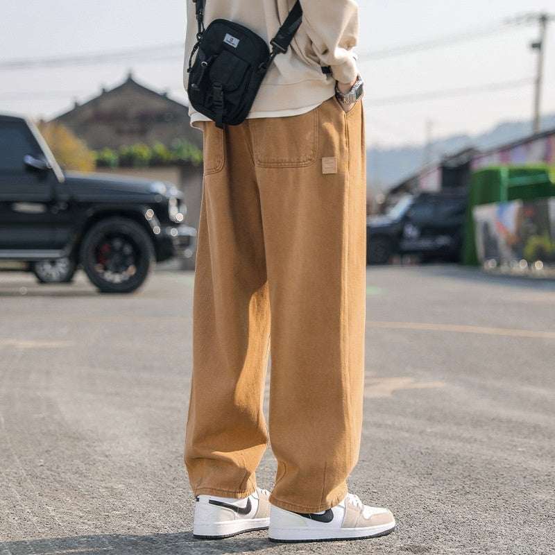 Men's Loose Cargo Pants Straight Casual Trousers - VEX CLUB HOUSE