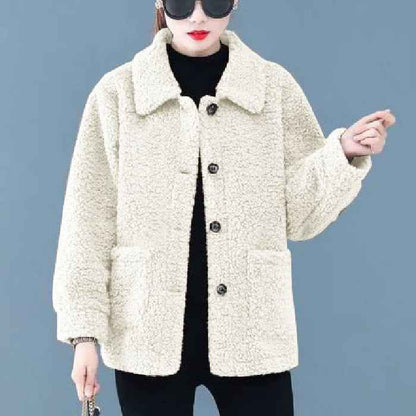 Autumn And Winter Lambswool Women's Short Jacket - VEX CLUB HOUSE