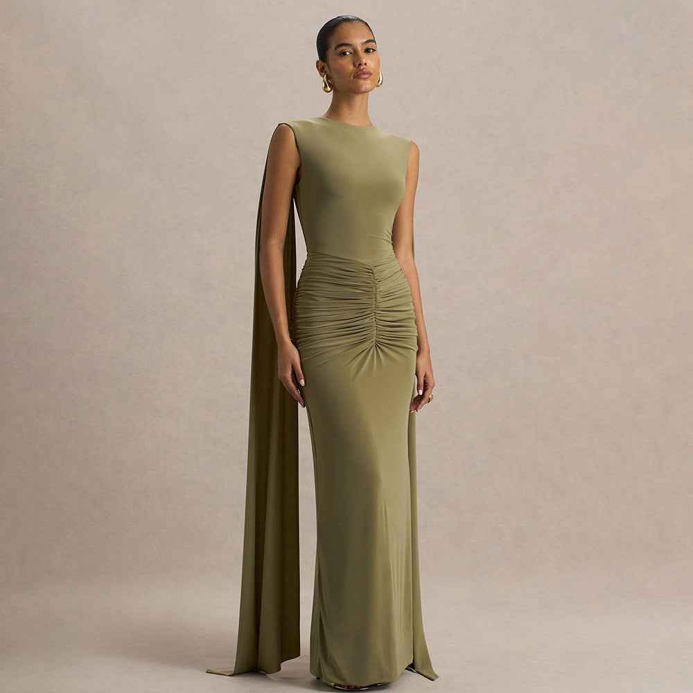 Sexy, Figure-hugging Backless Dress With Fluttering Ribbons - VEX CLUB HOUSE