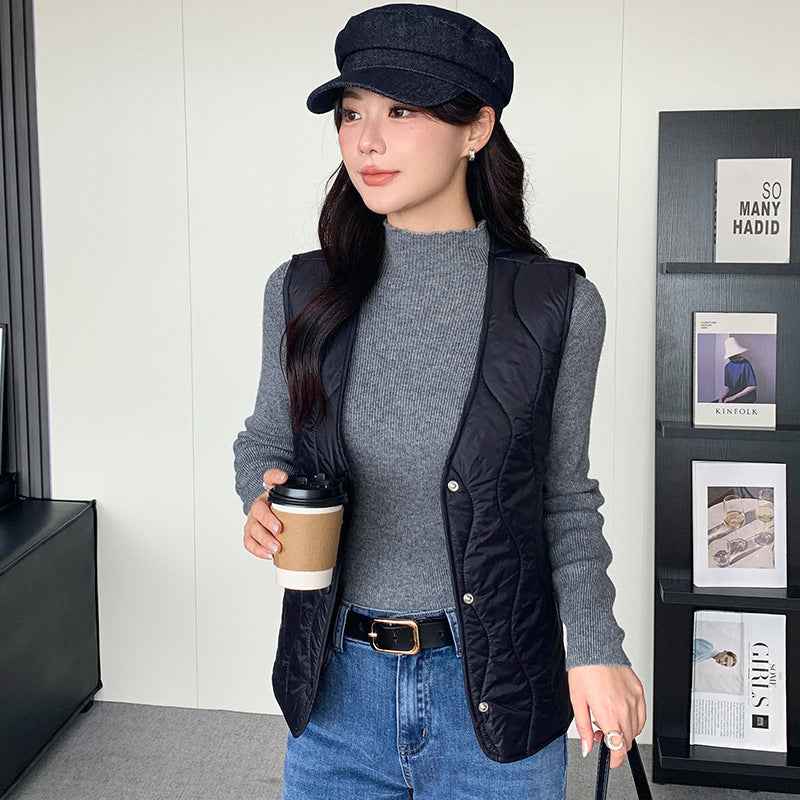 Loose Ultra-thin Women's Outer And Inner Wear Vest - VEX CLUB HOUSE