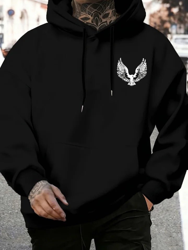 Casual Loose-fitting  Hooded Sweatshirt For Warmth - VEX CLUB HOUSE