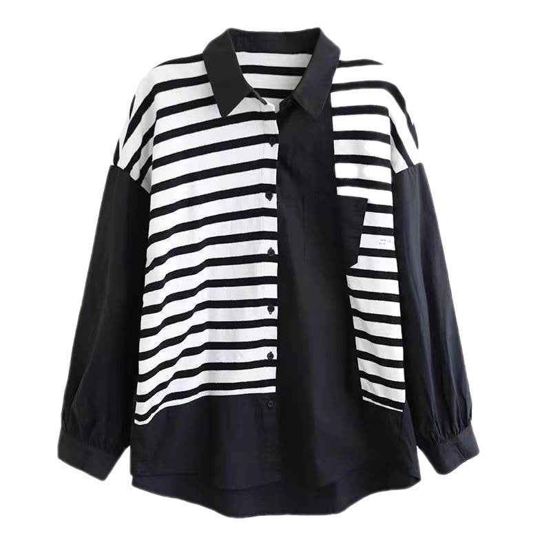 Artistic Patchwork Lightweight Cotton Casual Shirt - VEX CLUB HOUSE