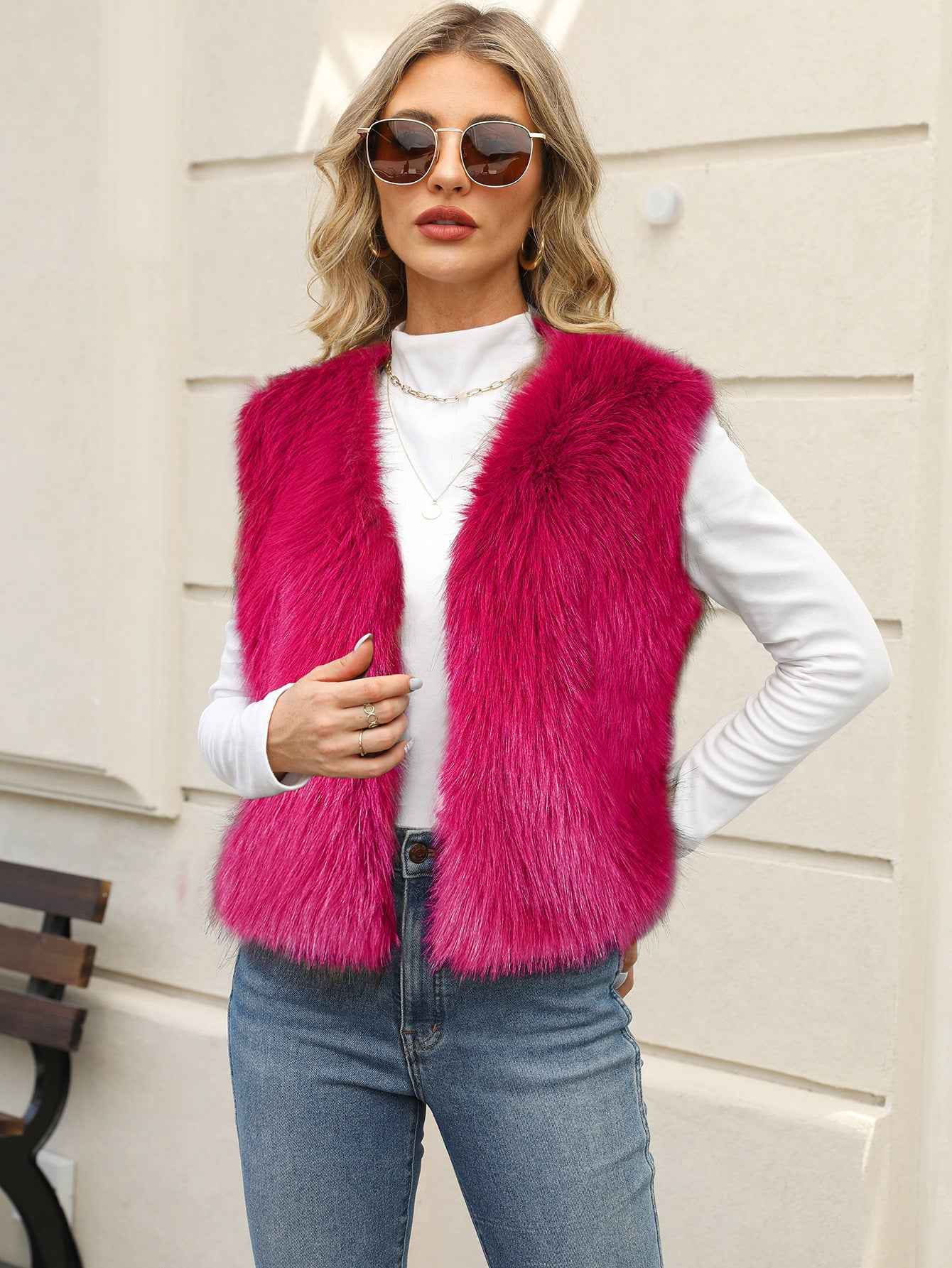 Eco-friendly Faux Fur Vest For Men And Women From Europe And The US - VEX CLUB HOUSE