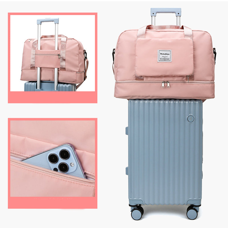 Foldable Travel Duffel Bags Sports Gym Tote Bag Women - VEX CLUB HOUSE