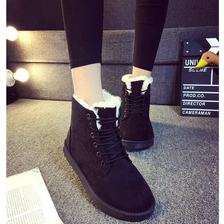 Snow boots with short tube plus velvet booties - VEX CLUB HOUSE