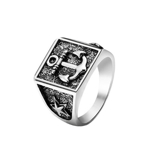 New Arrival King Queen Crown Signet Ring for Men Women Vintage Silver Color Carving Stars Punk Party Jewelry Gifts V E X C L U B H O U S E