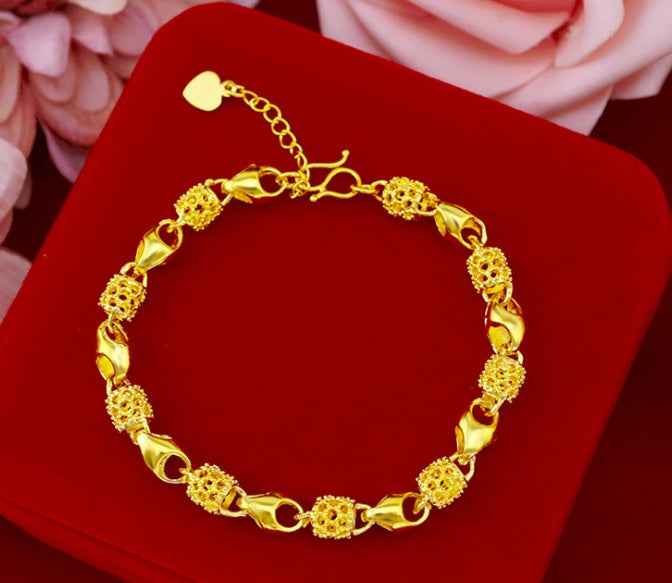 Gold-plated brass bracelet - VEX CLUB HOUSE