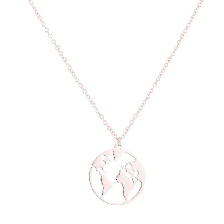 Vintage Origami World Map Necklace Women Geometric Necklace - VEX CLUB HOUSE