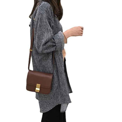 Women's Loose Mid-length Corduroy Shirt - VEX CLUB HOUSE